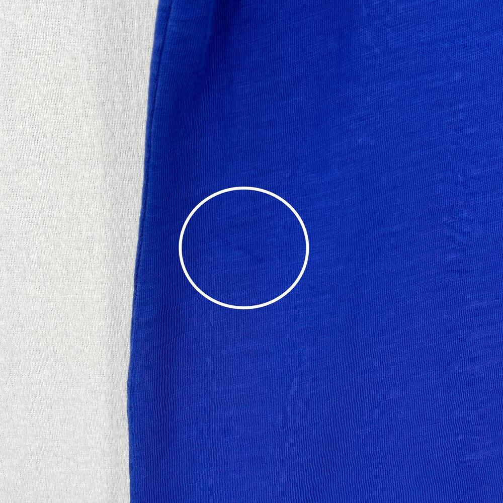 NATION LTD Mallory Dress Womens Blue Small Blue V-neck Short Sleeve T-shirt NEW - Picture 13 of 16